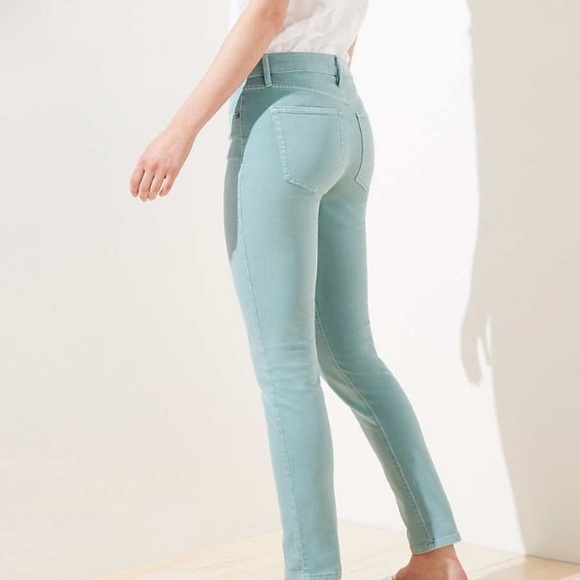LOFT Modern Skinny Jean in Light Aqua - Picture 2 of 7